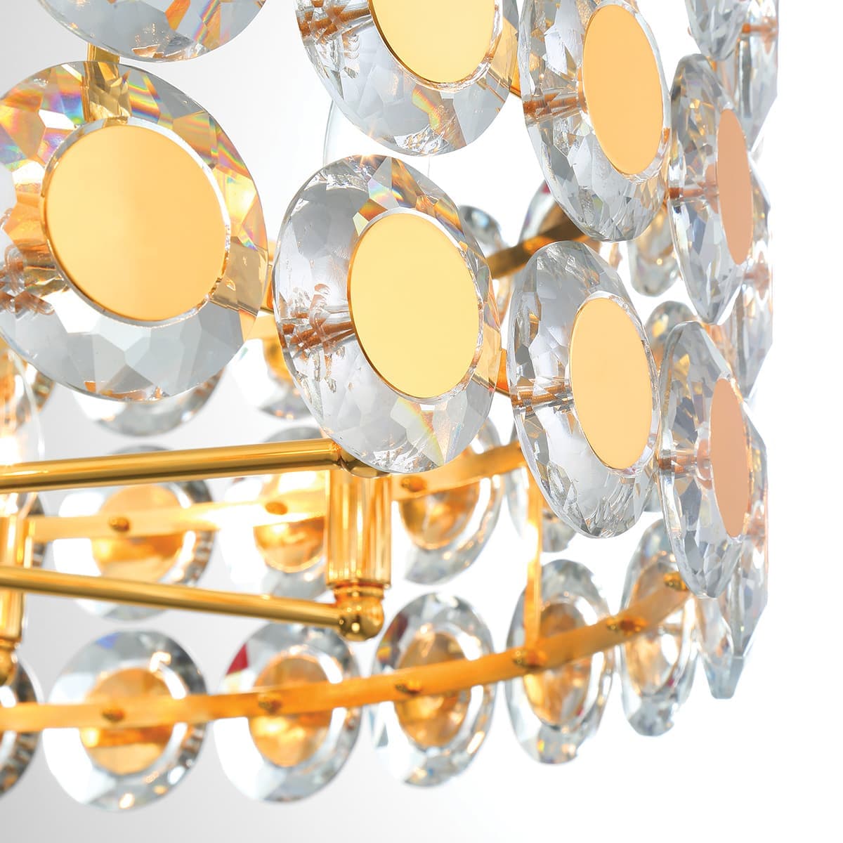 Perrene 8 Light Chandeliers In Gold — view 3