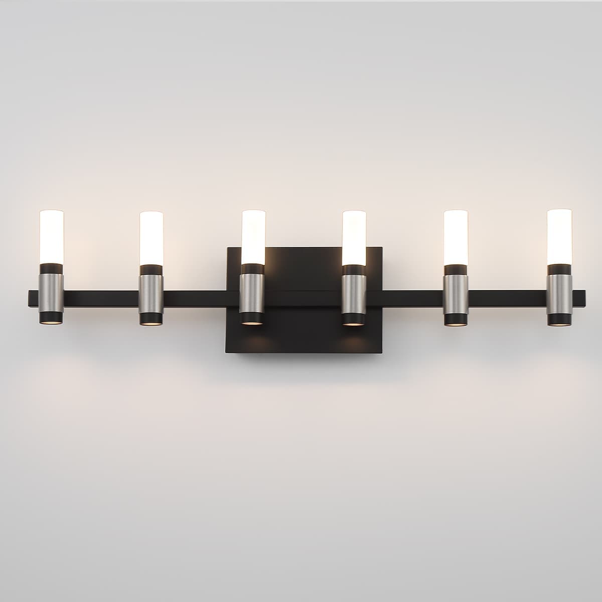 Albany 12 Light Vanity In Silver-Black — view 2