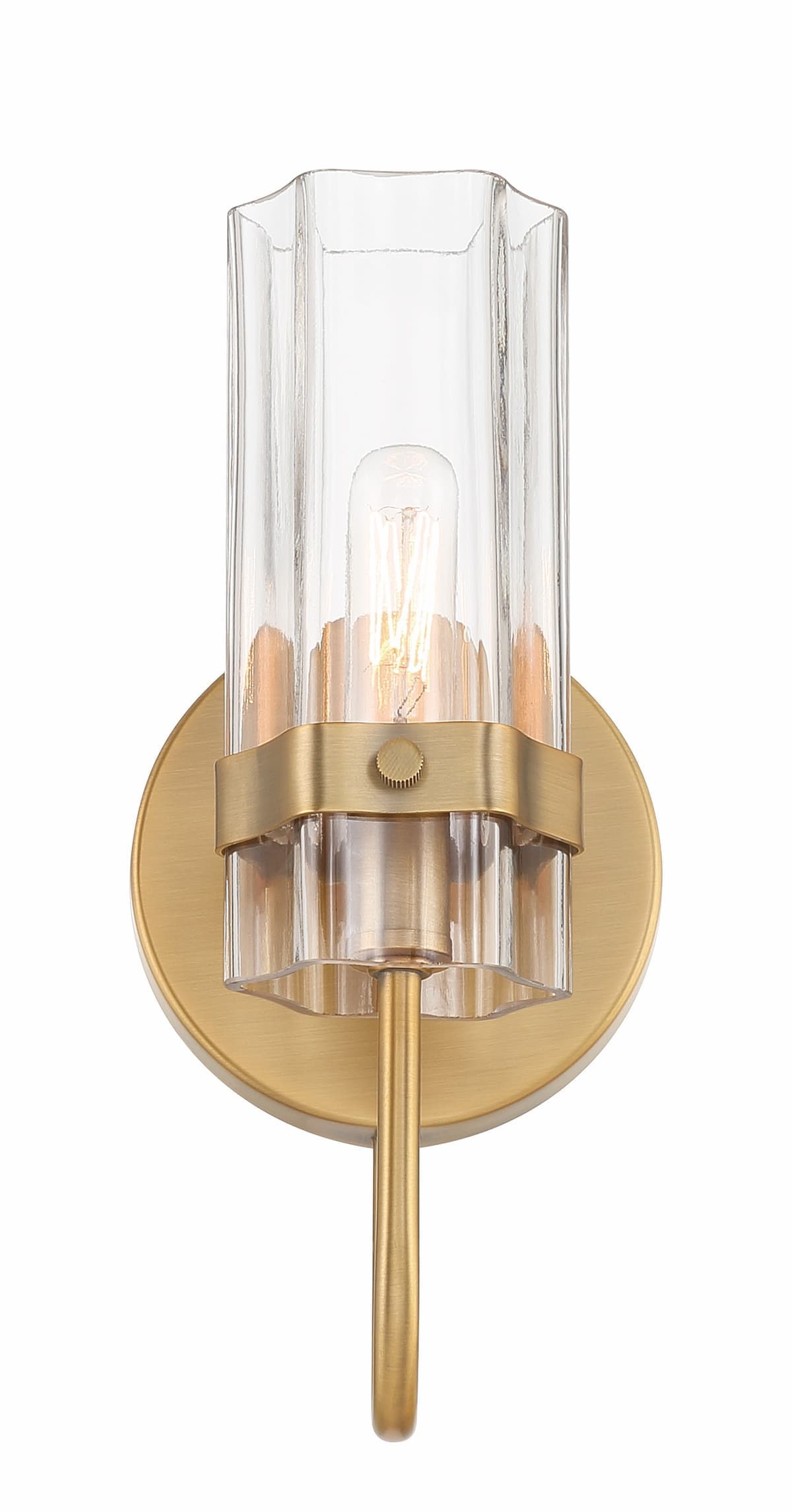 Brook 1 Light Wall Sconce In Gold — view 2