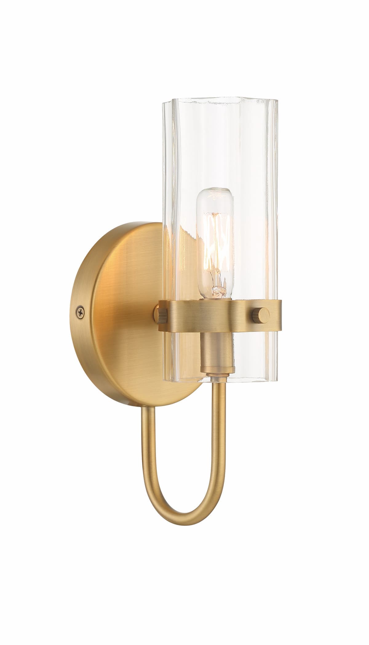 Brook 1 Light Wall Sconce In Gold — view 3