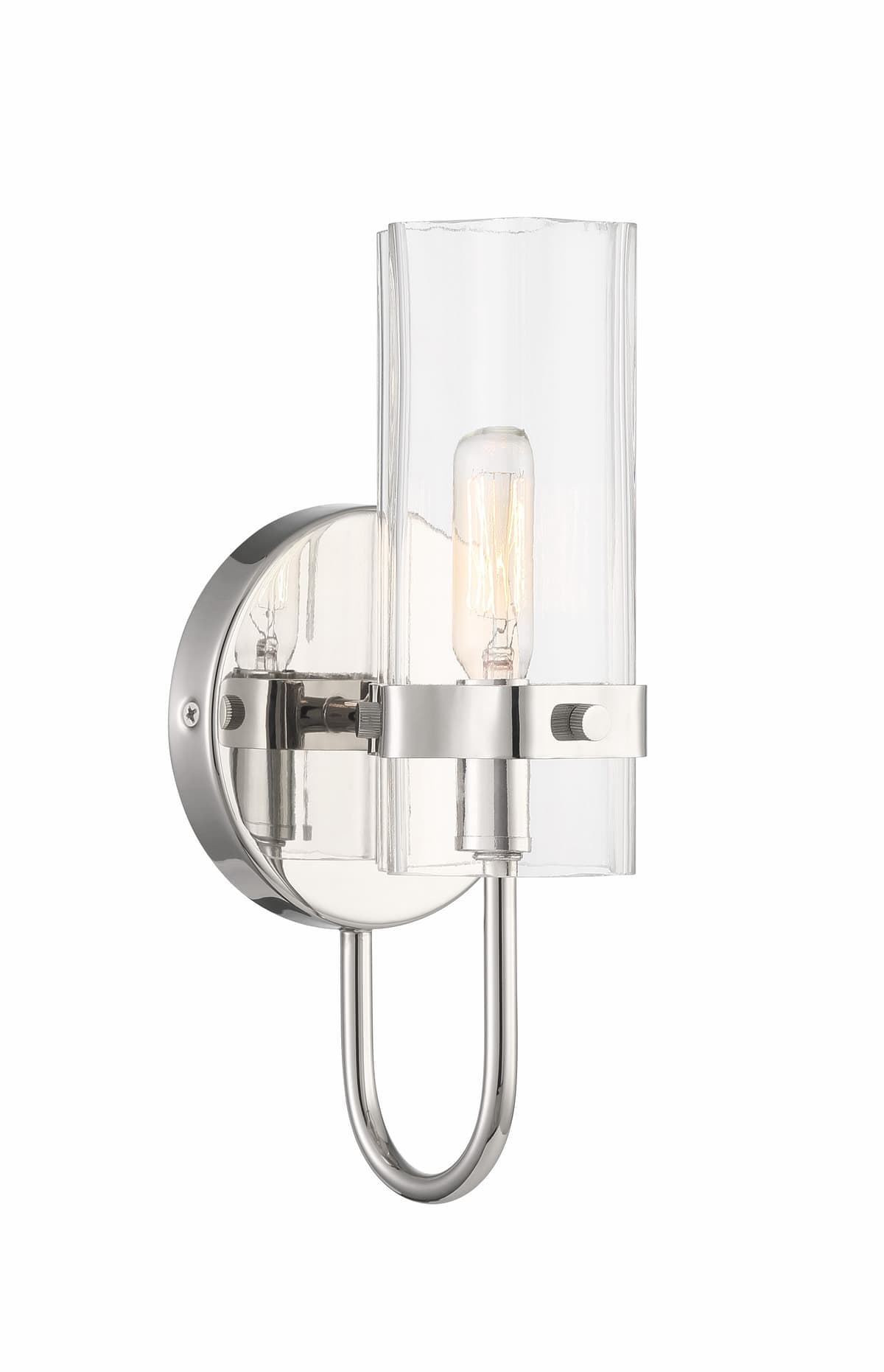 Brook 1 Light Wall Sconce In Chrome — view 2
