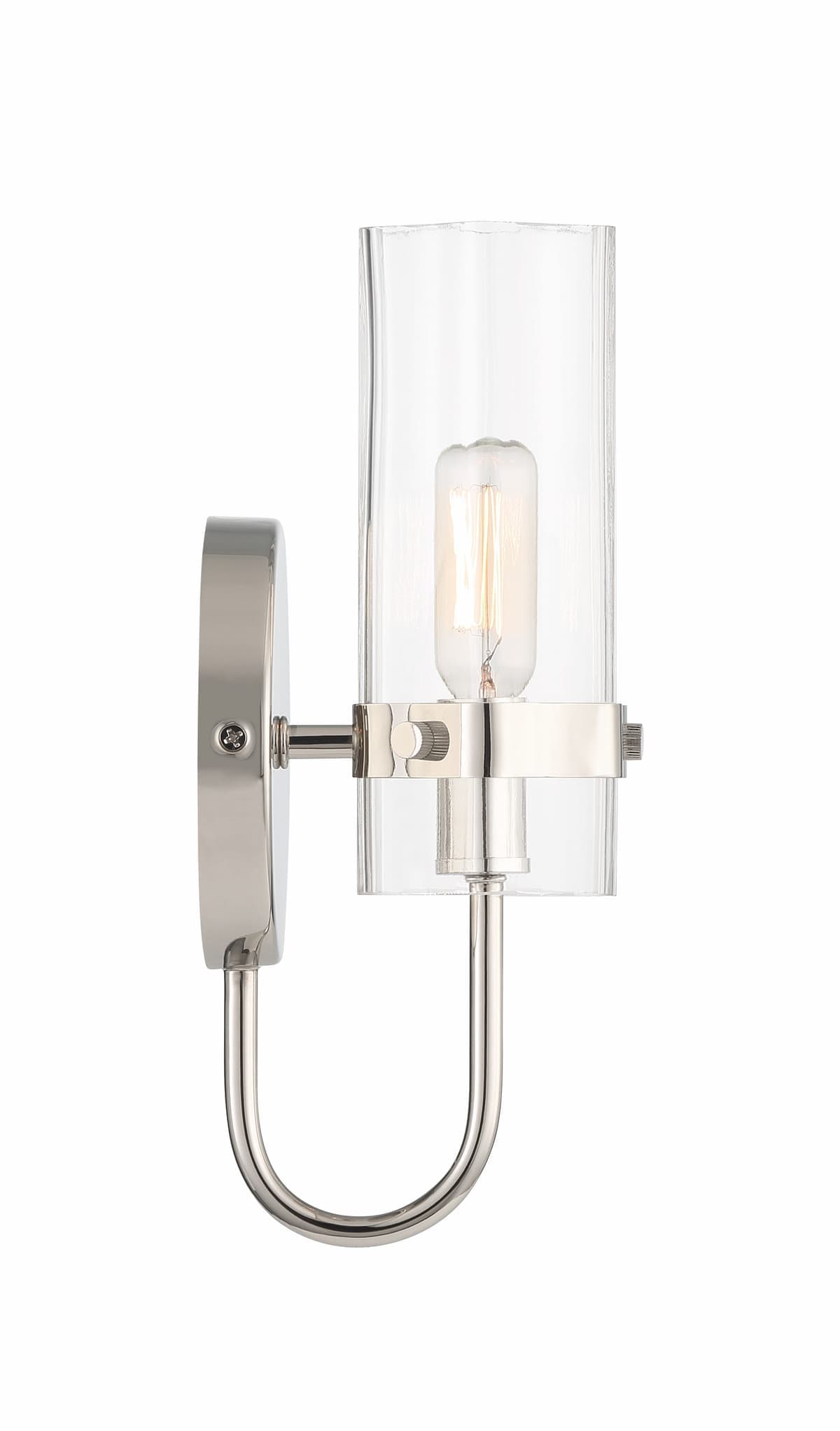 Brook 1 Light Wall Sconce In Chrome — view 3