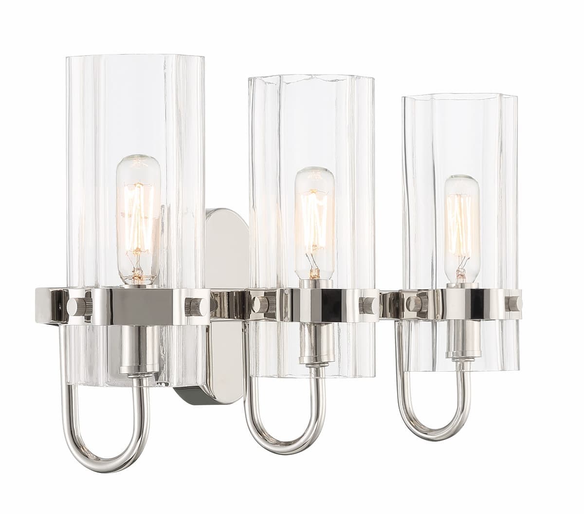 Brook 3 Light Vanity In Chrome — view 3