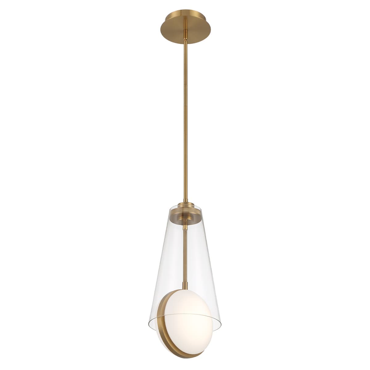 Solari 2 Light Pendants In Gold — view 3