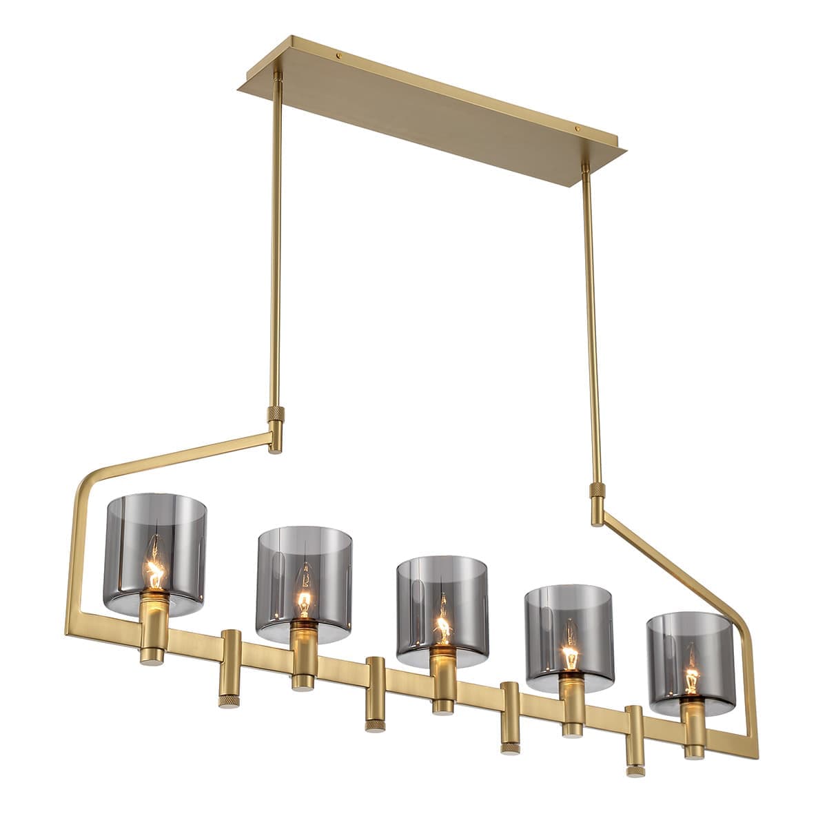 Decato 5 Light Chandeliers In Gold — view 3