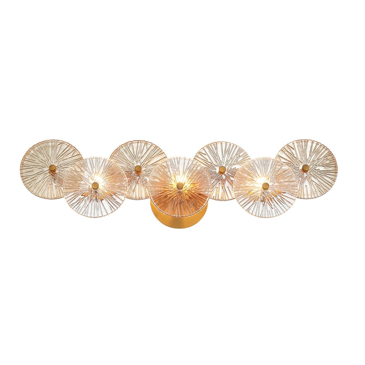 Sue-Anne 3 Light Vanity In Brass — view 3