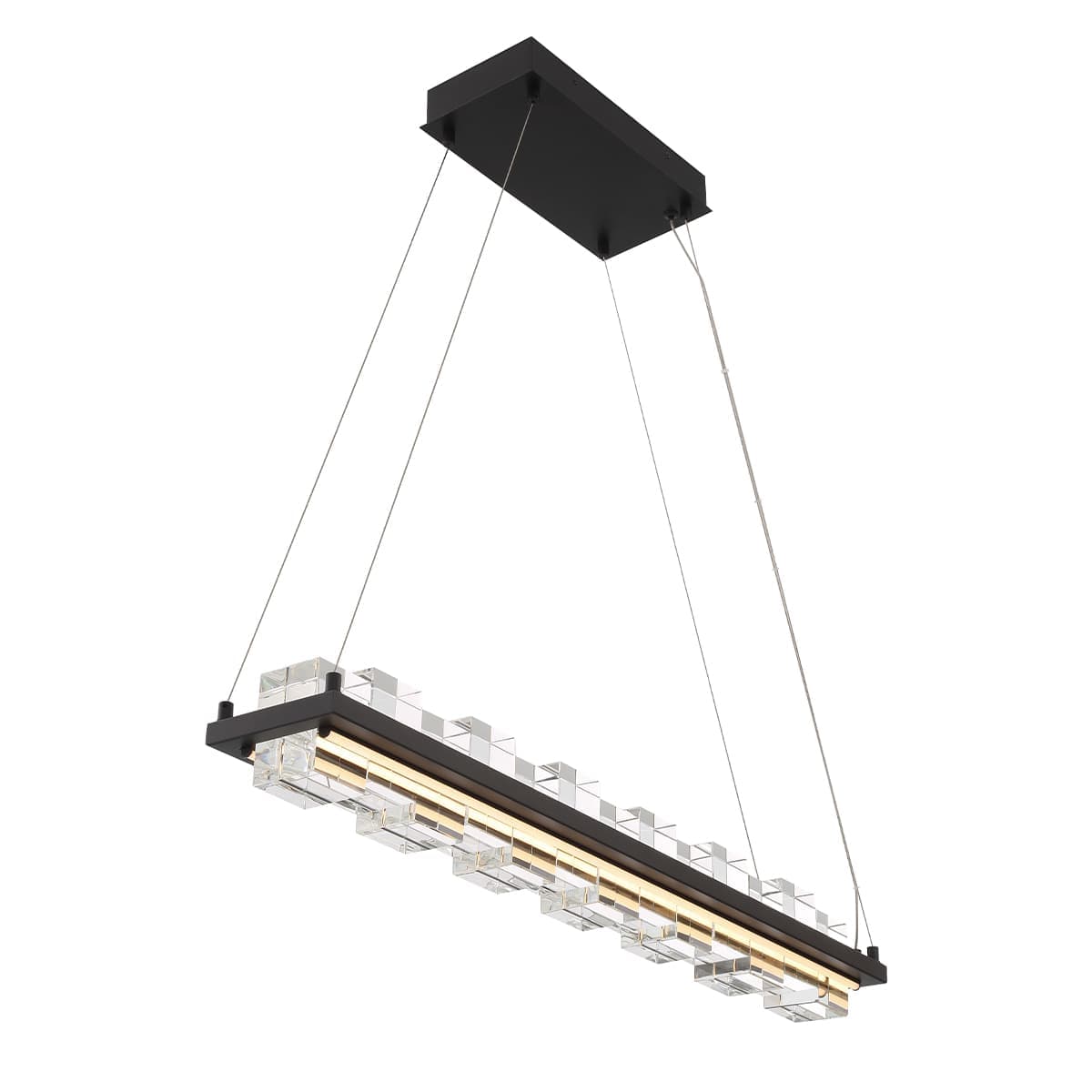 Bruco 2 Light Chandeliers In Black — view 3
