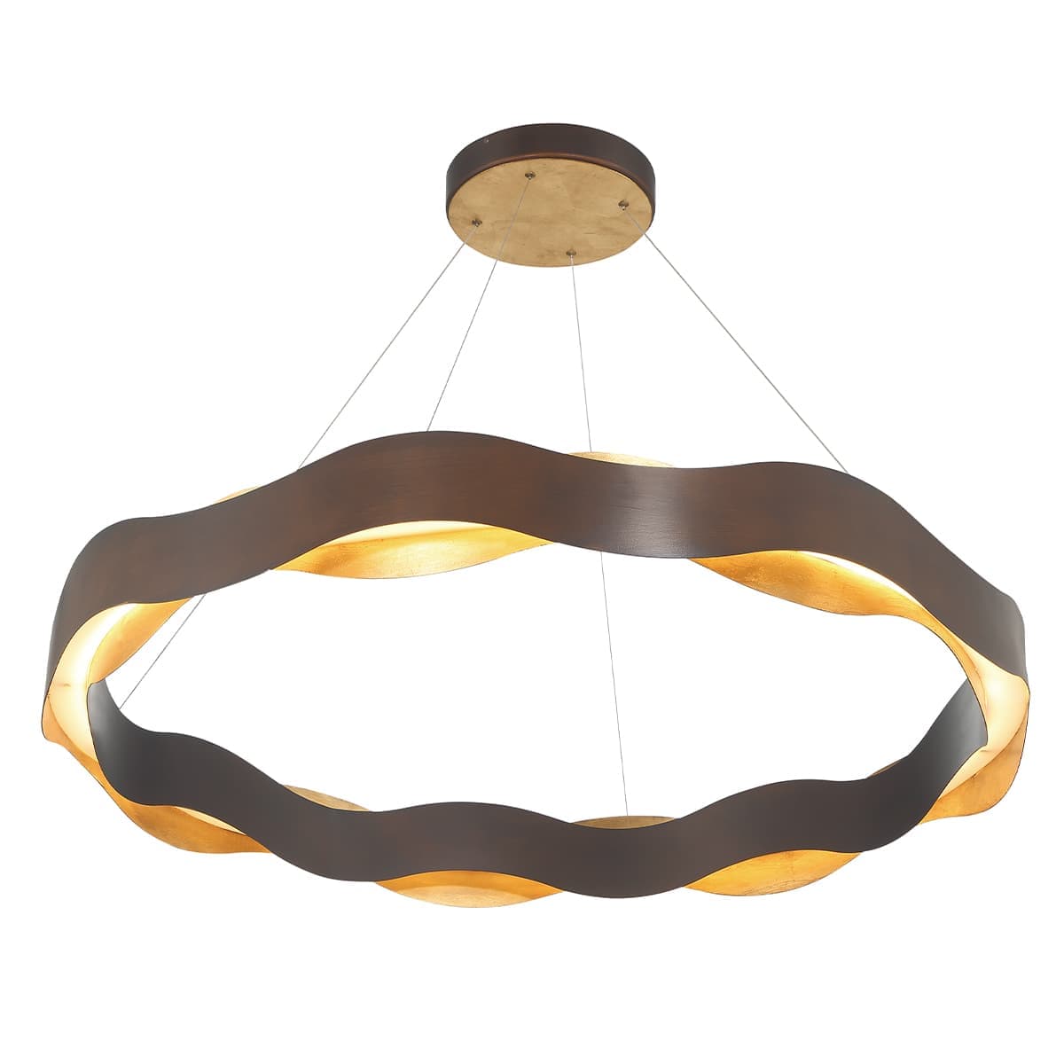 Vaughan 1 Light Chandeliers In Bronze-Gold — view 2