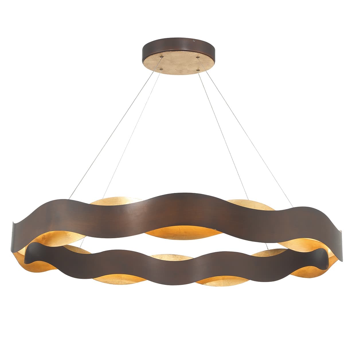 Vaughan 1 Light Chandeliers In Bronze-Gold — view 3