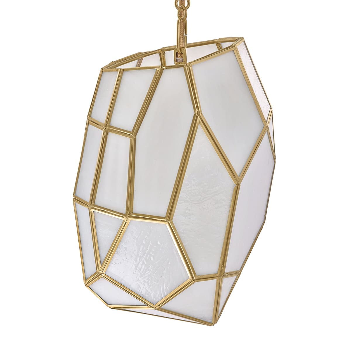 Heera 1 Light Pendants In Brass — view 2