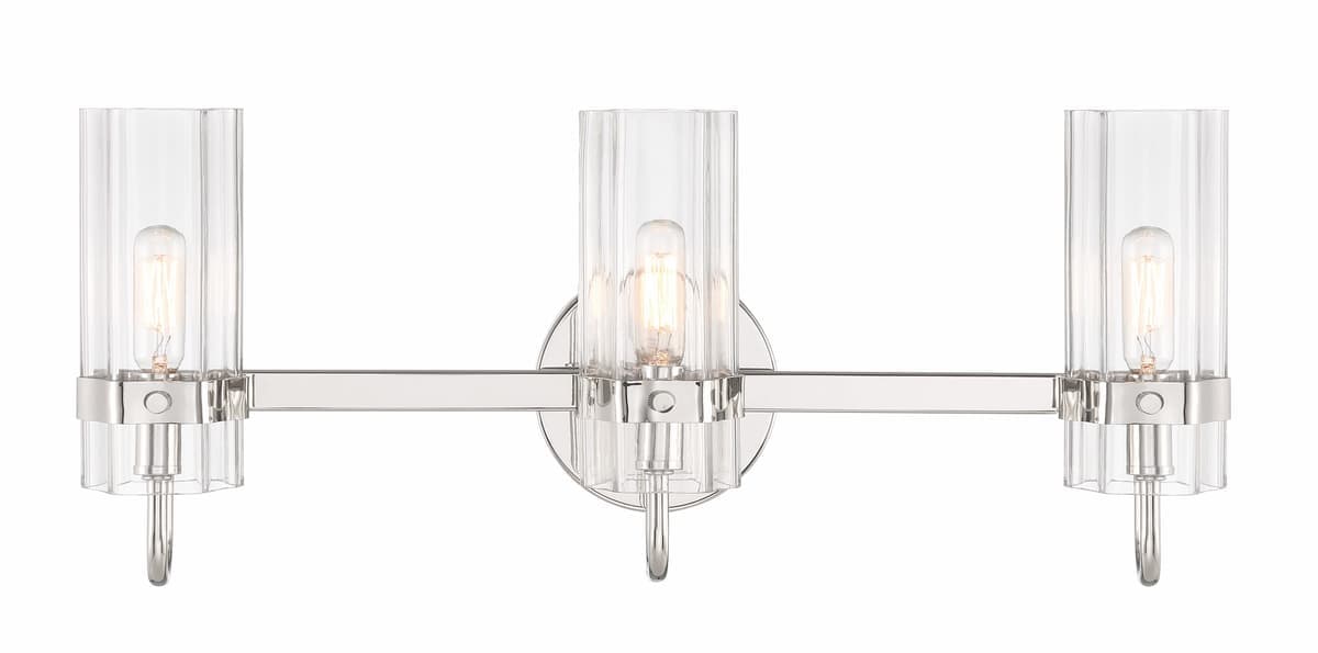 Brook 3 Light Vanity In Chrome