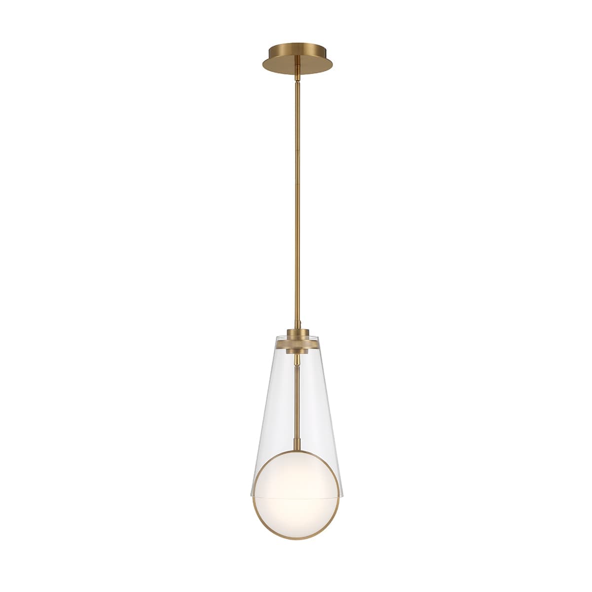 Solari 2 Light Pendants In Gold